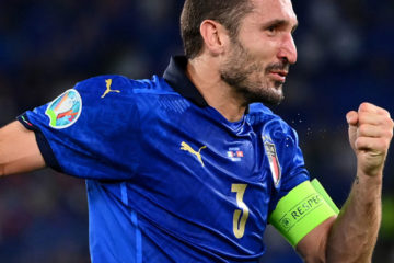 Il capitano Chiellini della Nazionale di calcio Italiana